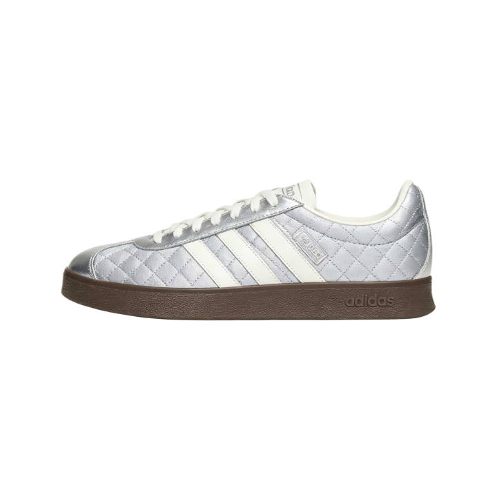 Adidas Adidas VL Court German Army Trainers Unisex Low Top Metallic Silver/Jade White