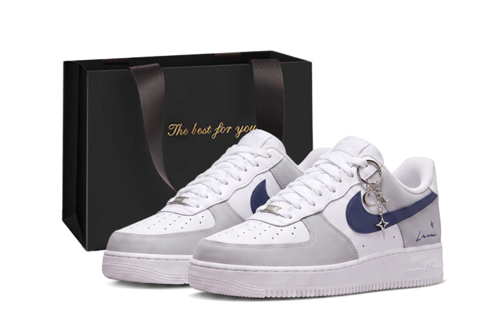 Nike Nike Air Force 1 Skateboard Shoes Unisex Low Top White Gray