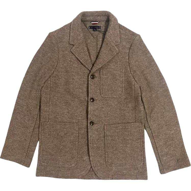 Tommy Hilfiger Business Suits Men's Coffee Suit Collar Moderate