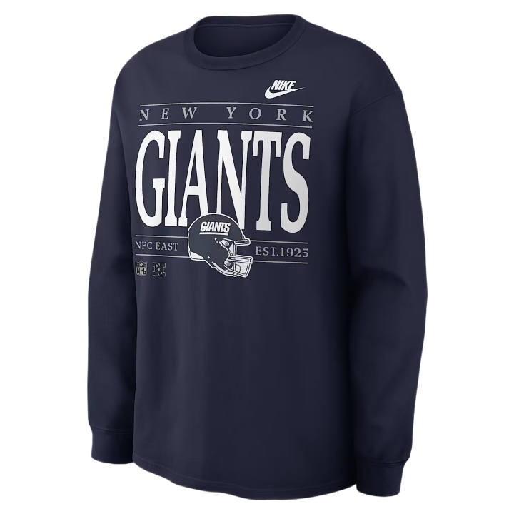 Nike Nike T Shirts Men's Marine Blue Crew Neck Moderate
