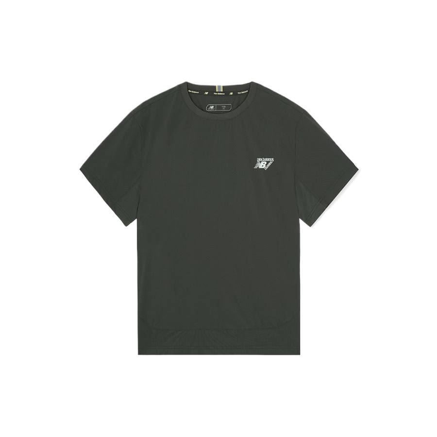 New Balance New Balance NBRC T Shirts Men's Charcoal Crew Neck Moderate