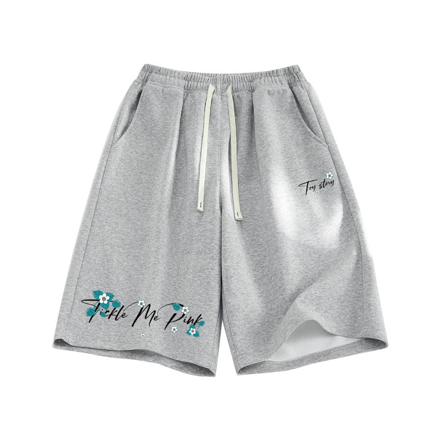 Disney Casual Shorts Unisex Thin Straight Fit Pants