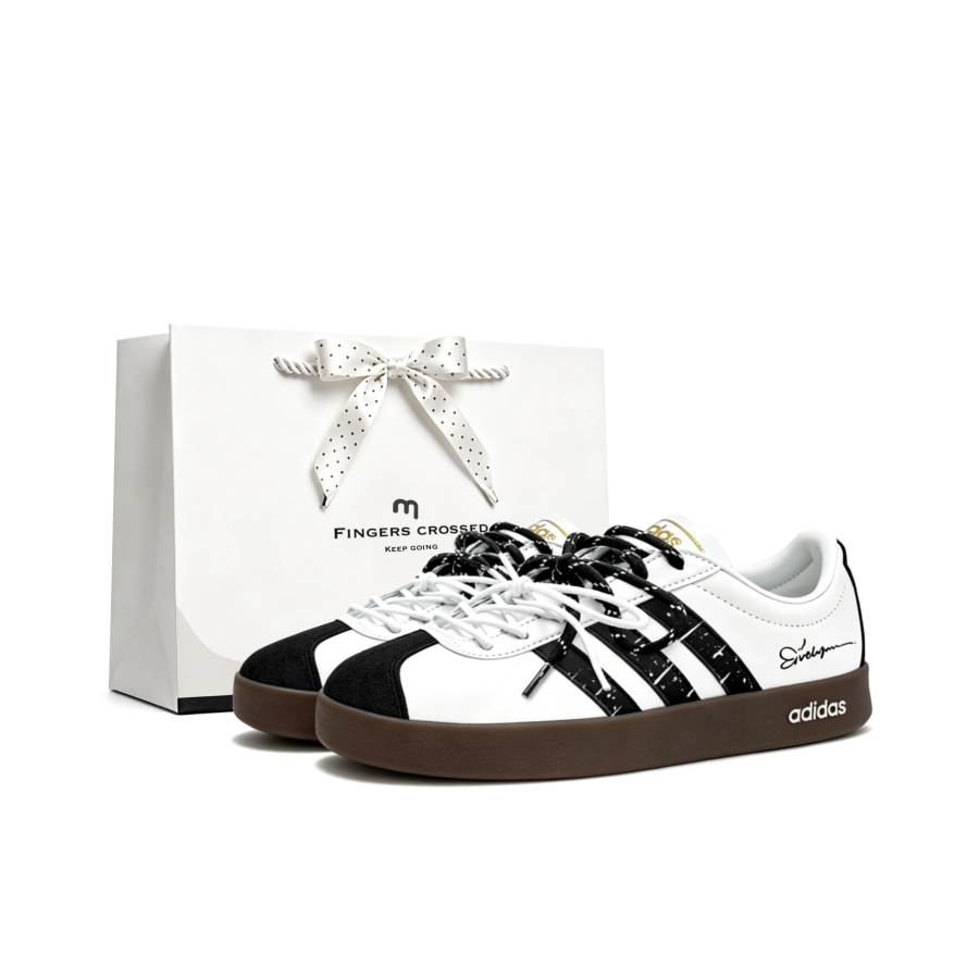 Adidas Adidas Skateboard Shoes Unisex Low Top Black White