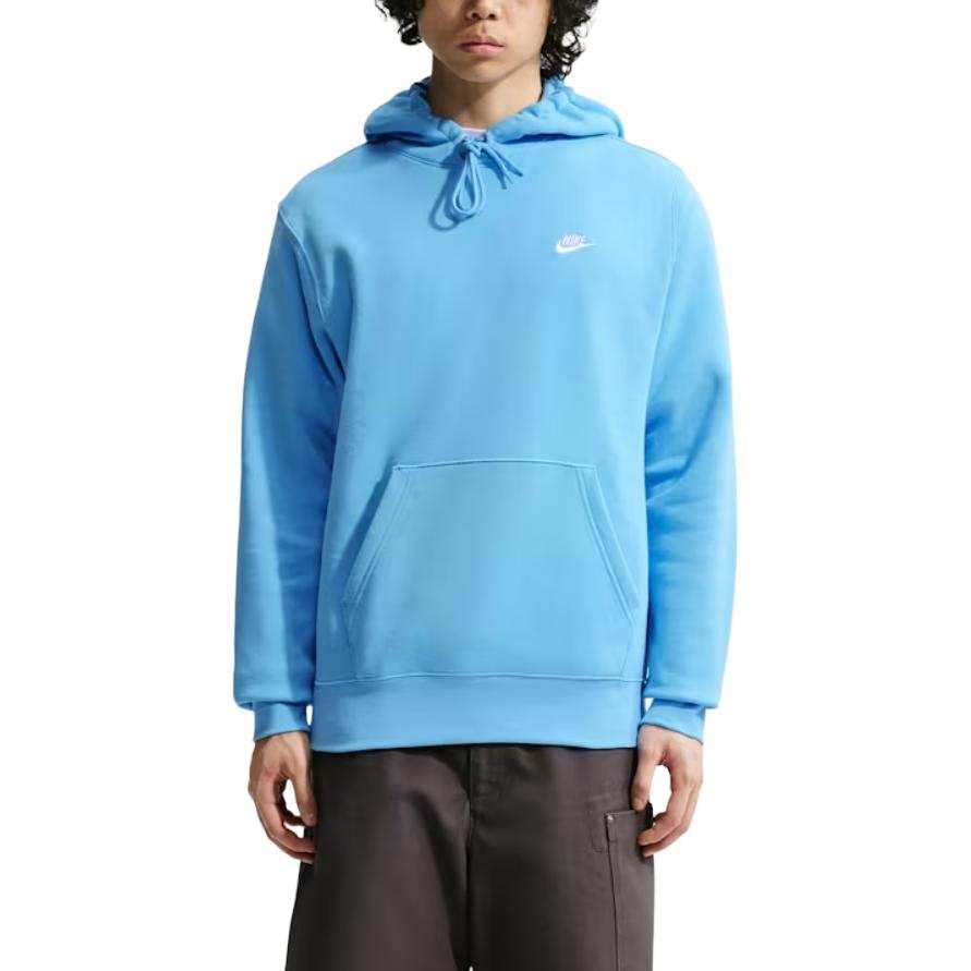 Nike Nike Club Sweatshirts Men's Soccer Ball Blue Hooded Non Detachable Moderate