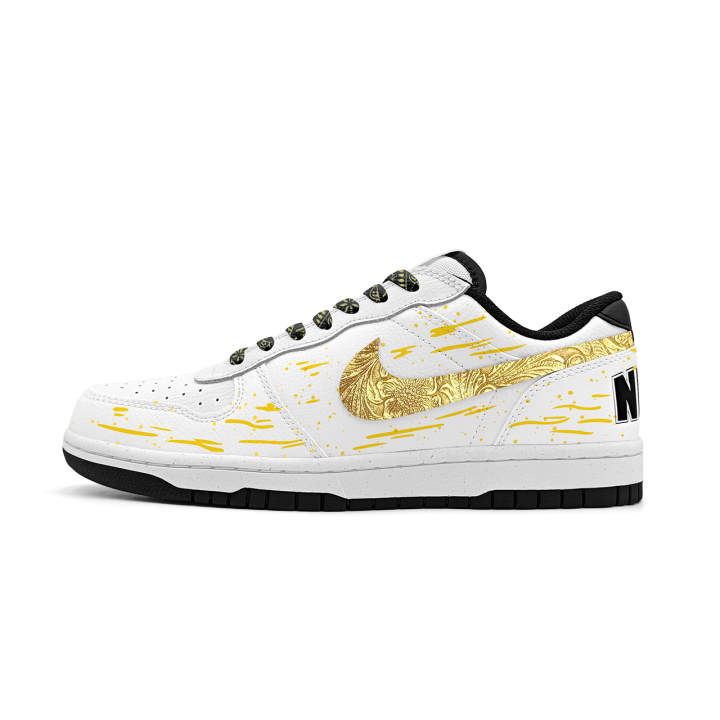 Nike Nike Big Skateboard Shoes Men's Low Top Black, Gold