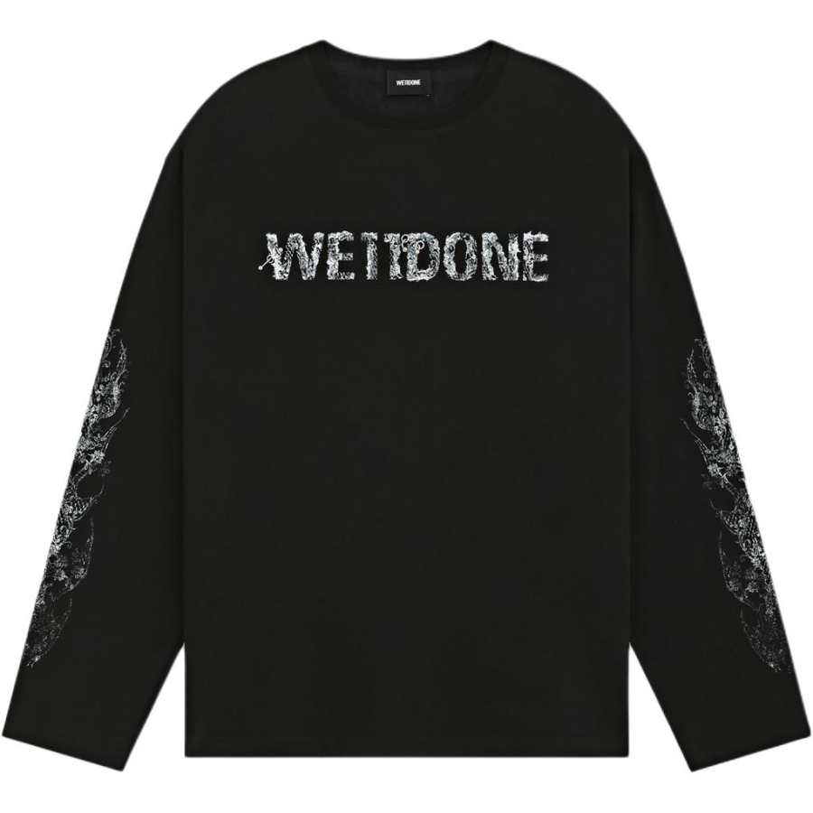 WE11DONE WE11DONE T Shirts Unisex Black Crew Neck