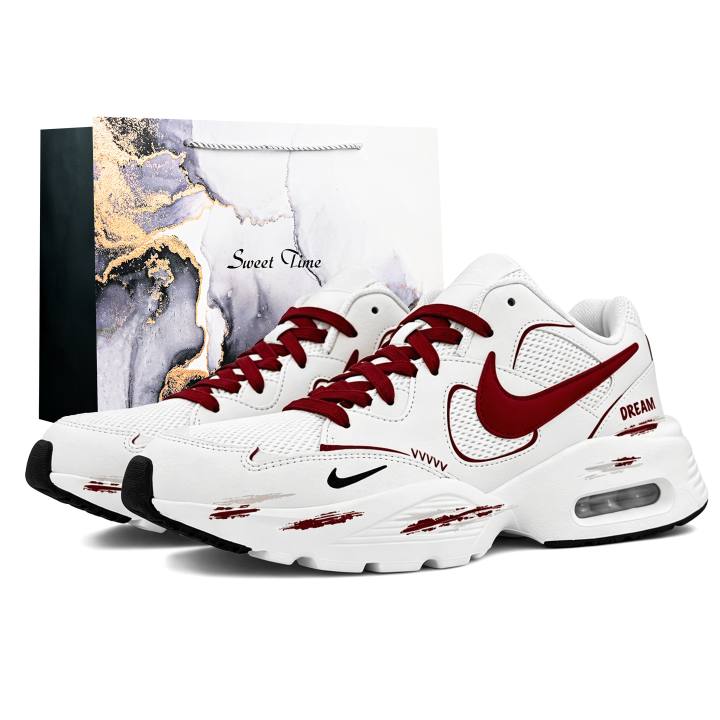 Nike Nike Air Max Fusion Running Shoes Unisex Low Top Red White