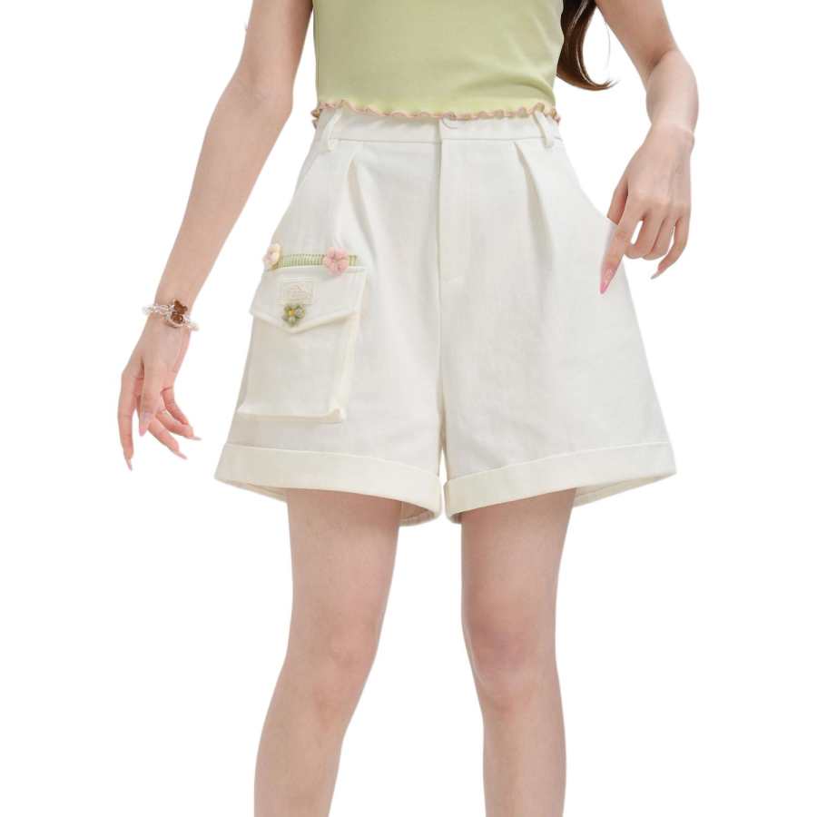 SNBL Casual Shorts Women's White Moderate