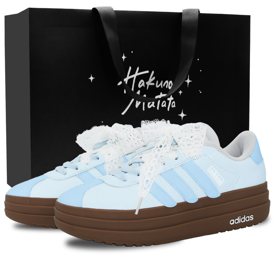 Adidas Adidas VL Court Bold Skateboard Shoes Women's Low Top Blue/Gray/White/Brown