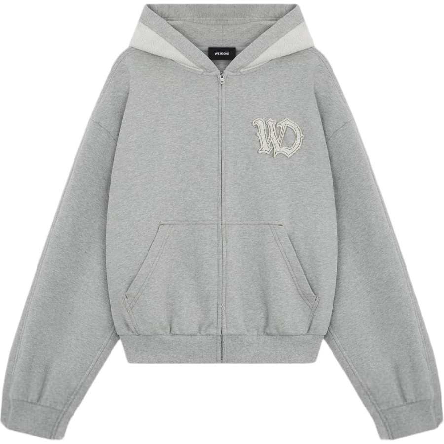 WE11DONE Sweatshirts Unisex Gray Hooded Non Detachable Moderate