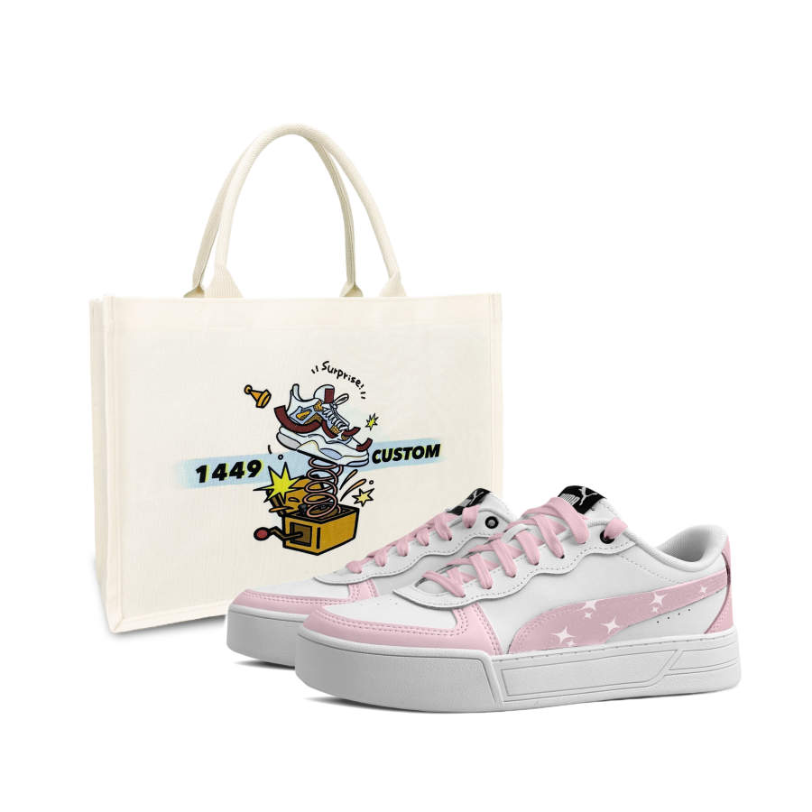 PUMA Skye Skateboard Shoes Women's Low Top Pink