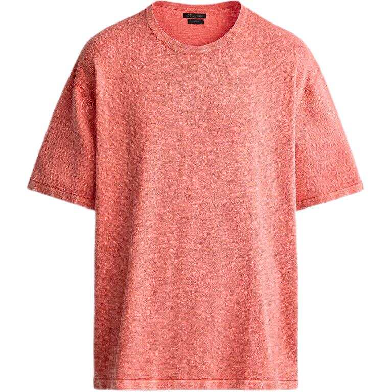 ZARA T Shirts Men's Crew Neck Moderate Straight Fit