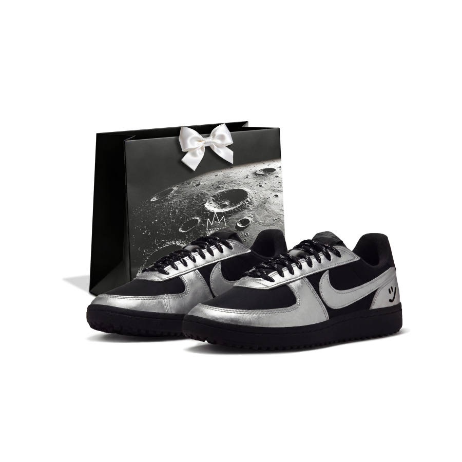 Nike Nike Field General '82 Skateboard Shoes Unisex Low Top Black Silver