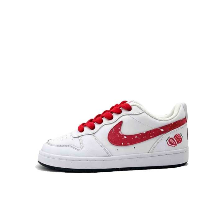 Nike Nike Court Borough 2 Skateboard Shoes Unisex Low Top Red/White