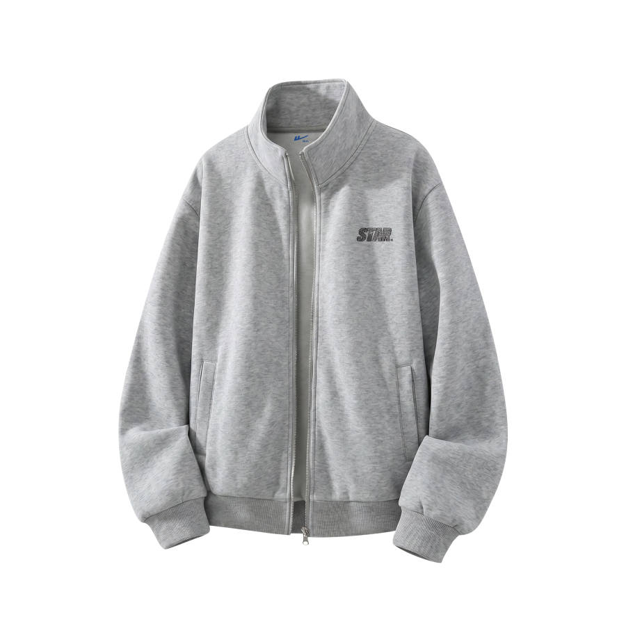 WARRIOR WARRIOR Sweatshirts Unisex Stand Collar Moderate Straight Fit