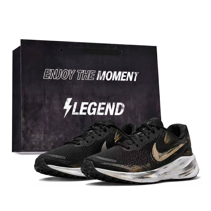 Nike Nike REVOLUTION 7 Running Shoes Unisex Low Top Black/White/Gold