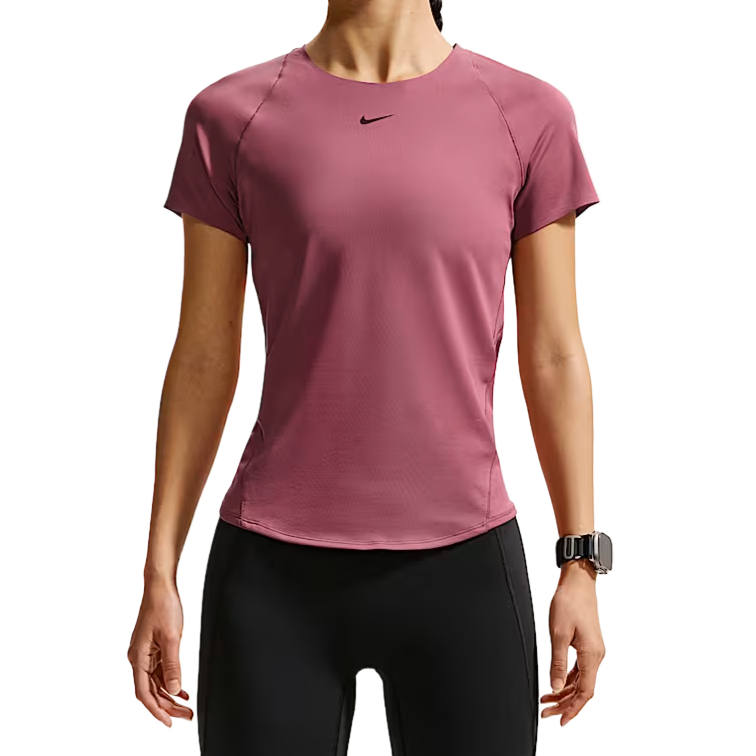 Nike Nike Universa Fitness Clothing Women's Pink Mist/Mysterious Date Crew Neck Moderate