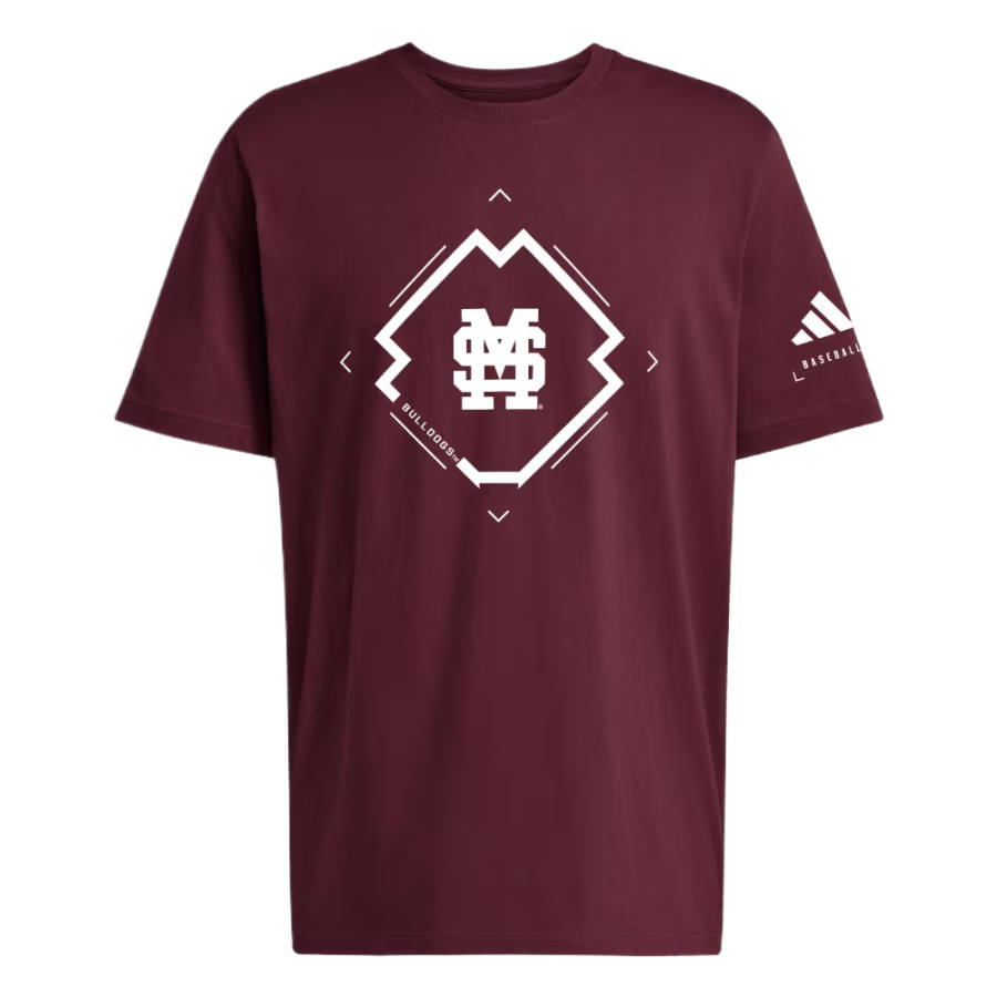 Adidas Adidas Sportswear T Shirts Men's Team Burgundy/Multicolor Crew Neck