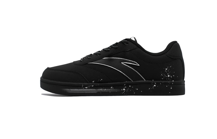 ANTA Skateboard Shoes Men's Low Top Black/White
