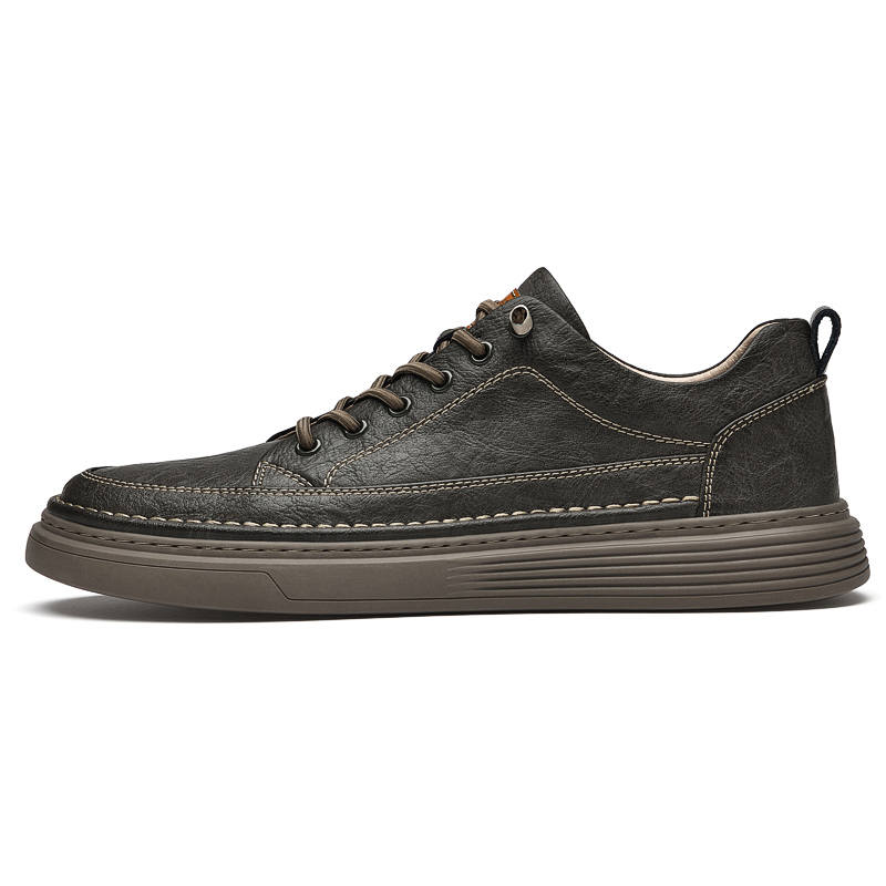 PEHL Top Grain Cow Leather Low top Skateboard Shoes Men's