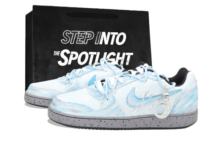 Nike Nike EBERNON Skateboard Shoes Unisex Low Top Blue/White