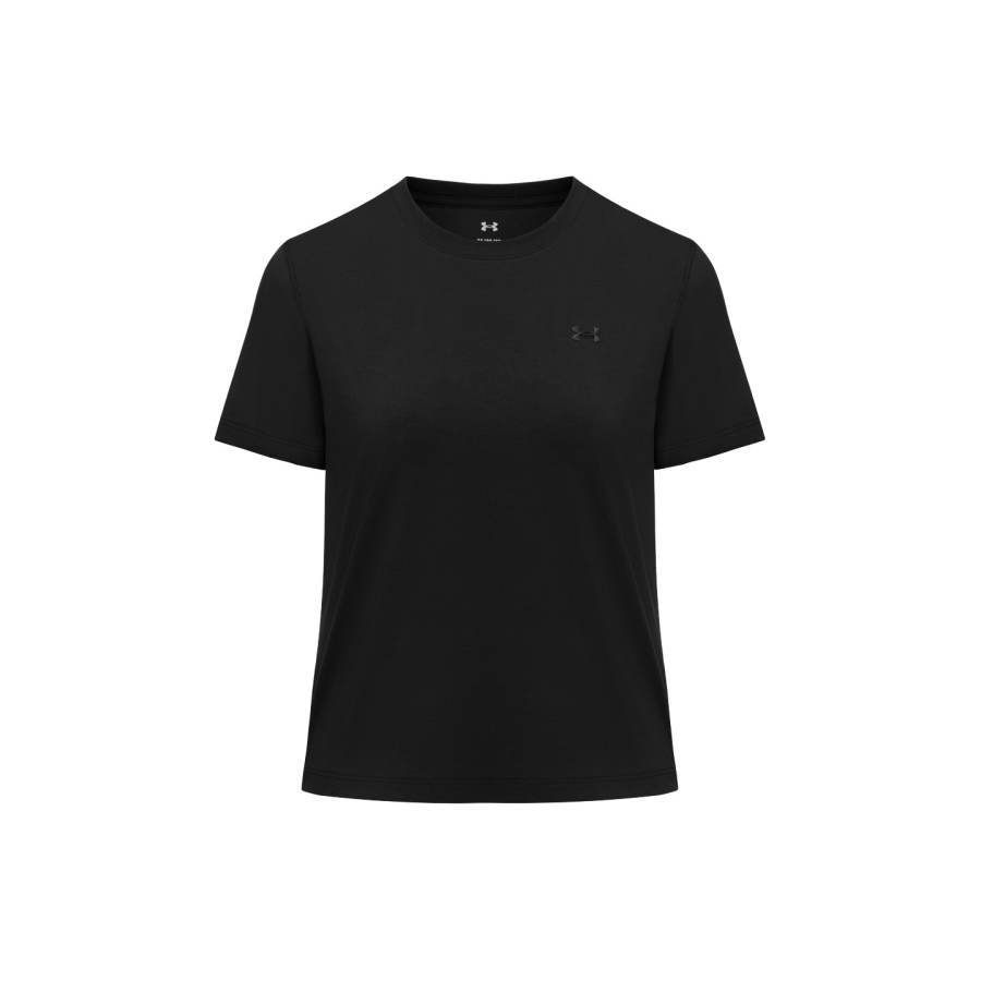 Under Armour Bouncy T Shirts Women's Deep Black 008 Crew Neck