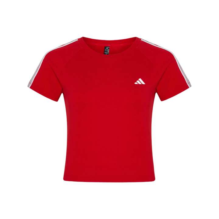 Adidas Adidas T Shirts Women's Light Scarlet Crew Neck Moderate