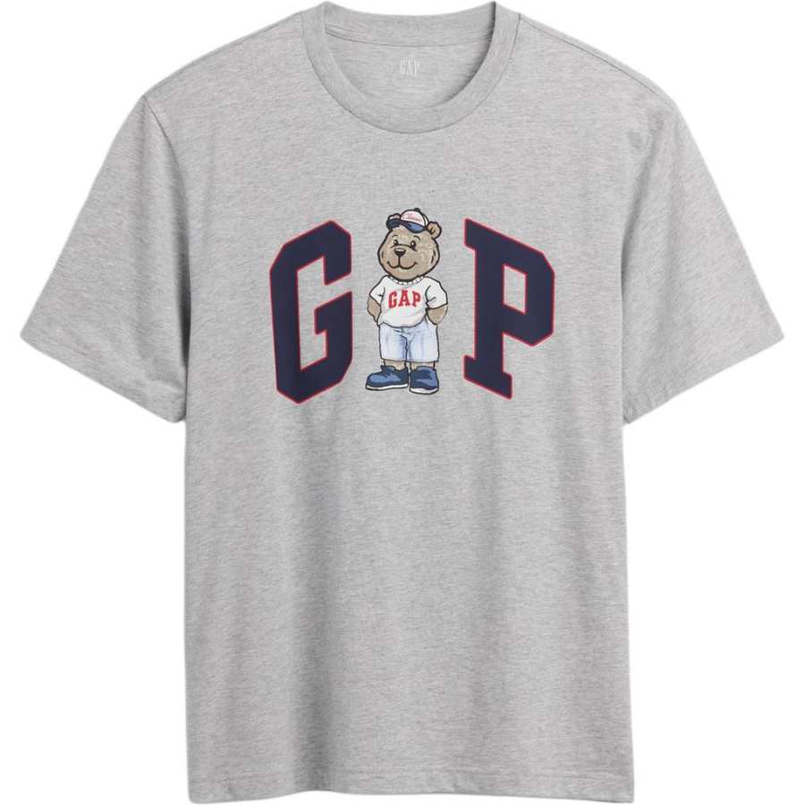 GAP GAP T Shirts Unisex Gray Crew Neck