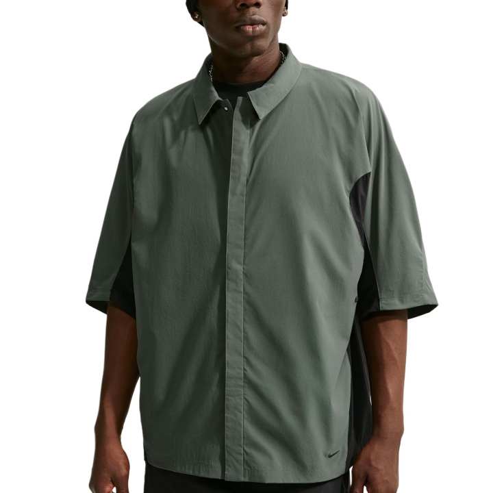 Nike Nike Shirts Men's Green Camouflage/Black/Black Lapel Moderate