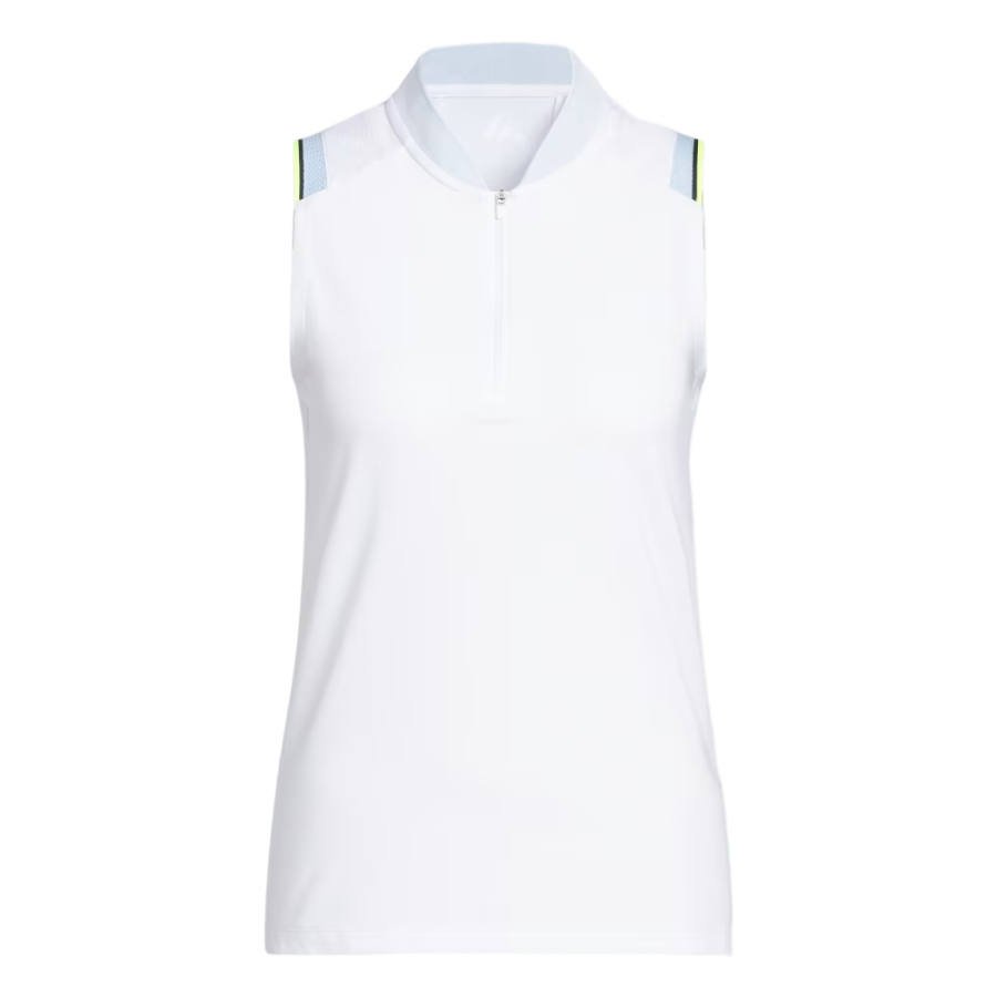Adidas Adidas Ultimate365 Golf Clothing Women's White Stand Collar Moderate