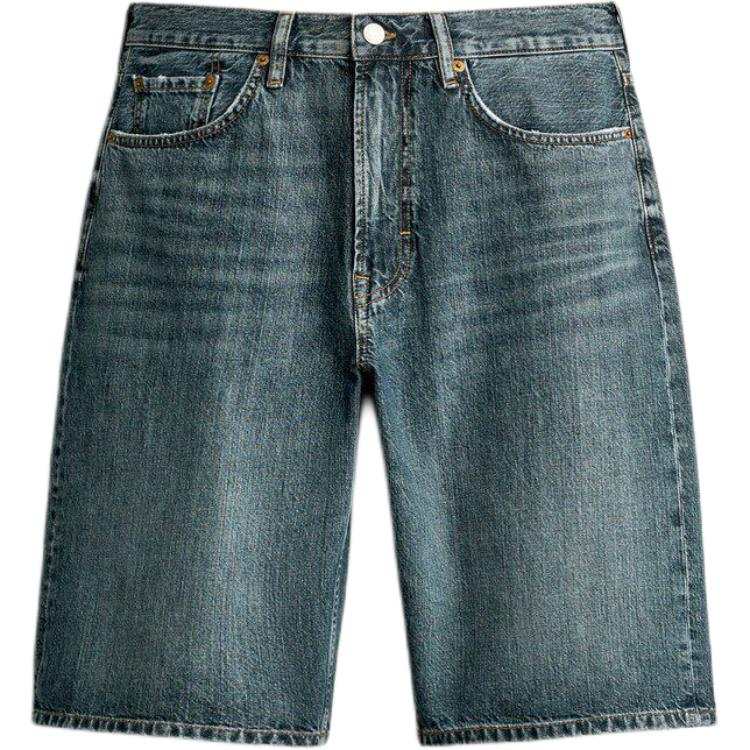 ZARA Denim Shorts Men's Blue/Green Moderate