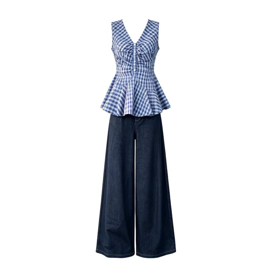 Sugarfunk Sugarfunk Casual Suits Women's V Neck Thin