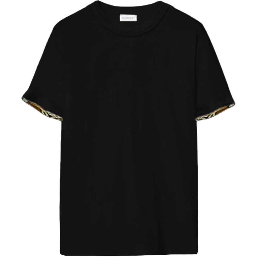Burberry Regular Sleeve T Shirt Women's Black