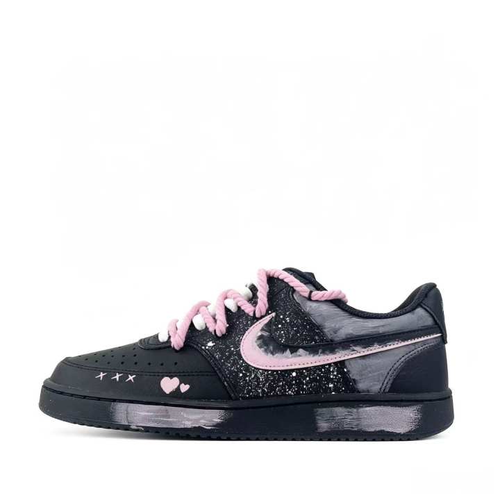 Nike Nike Court Vision 1 Skateboard Shoes Unisex Low Top Black