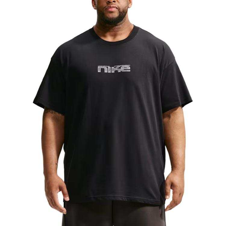 Nike Nike T Shirts Men's Black Crew Neck Straight Fit