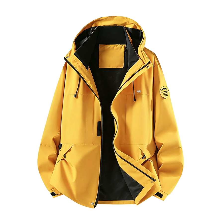 WARRIOR Windbreaker Jackets Unisex Hooded Non Detachable Moderate Straight Fit
