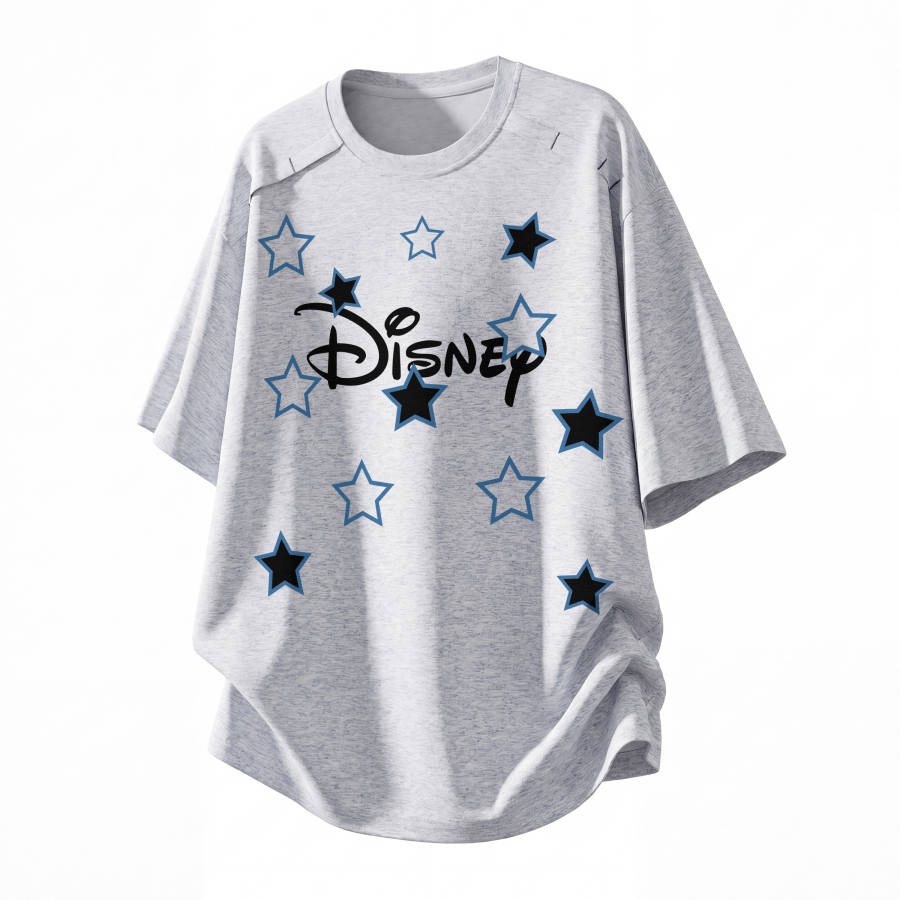 Disney T Shirts Unisex Crew Neck Moderate Straight Fit