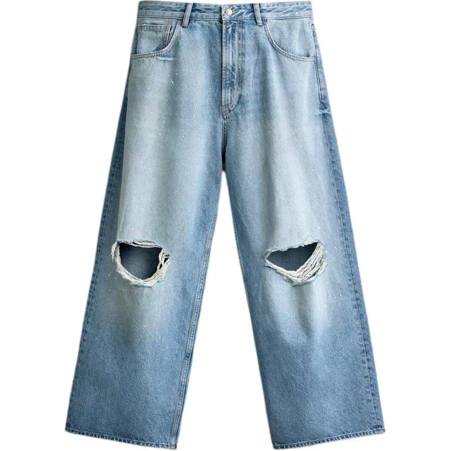 ZARA Jeans Men's Blue Moderate Straight Fit Pants