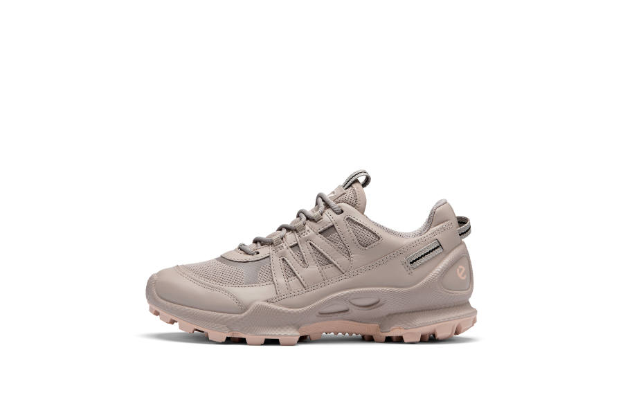 Ecco Biom C Trail Outdoor Shoes Women's Low Top Beige Pink Patchwork