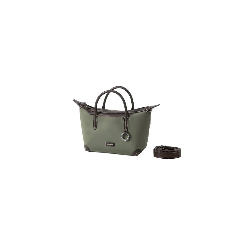Songmont Fabric With Cow Leather Handbag Regular Women's Multicolor