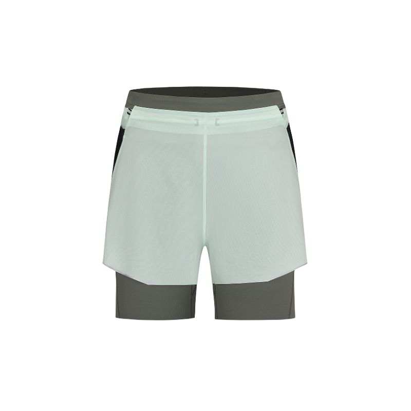 SALOMON Running Shorts Men's Aqua Green