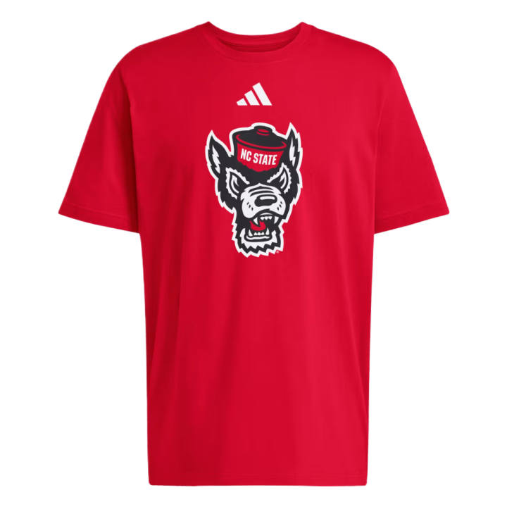 Adidas Adidas T Shirts Men's Team Power Red/Multicolor Crew Neck Moderate