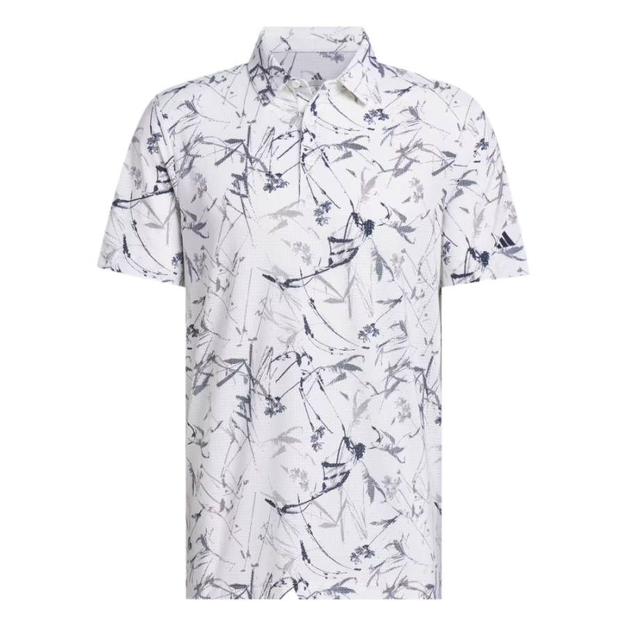 Adidas Adidas Ultimate365 Golf Clothing Men's White Polo Collar Moderate