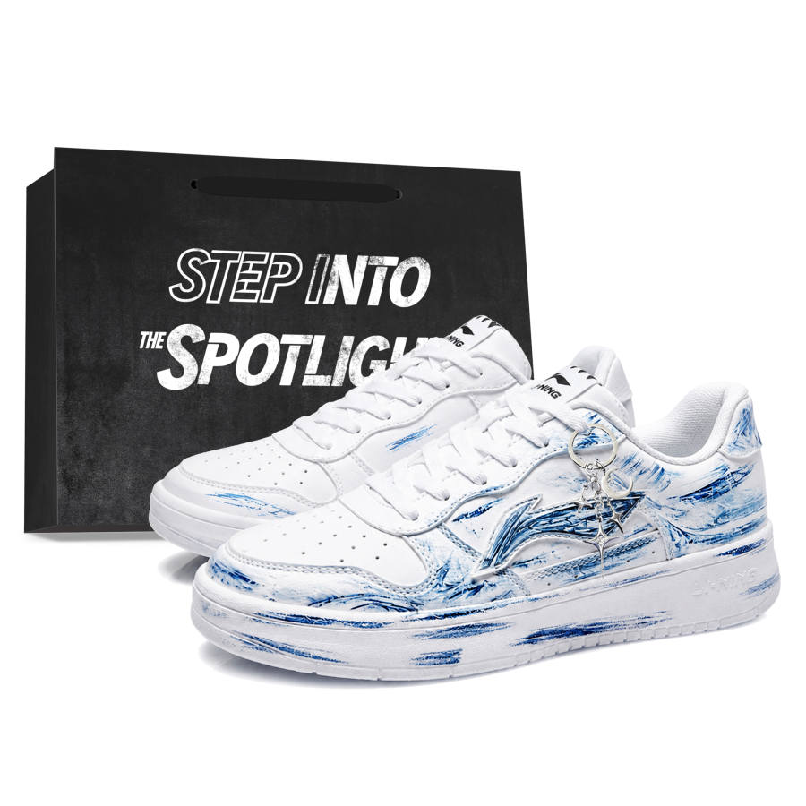 Li-Ning Li Ning Floating Boat Skateboard Shoes Men's Low Top Blue