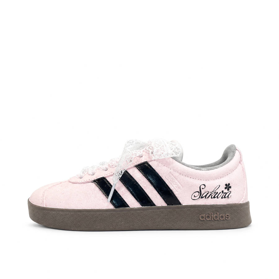 Adidas Adidas VL COURT 2.0 German Army Trainers Unisex Low Top Pink/Black