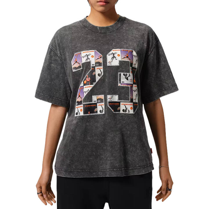 Jordan Jordan T Shirts Women's Dark Black Crew Neck Moderate