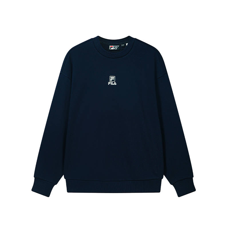 FILA ORIGINALE Sweatshirts Unisex Interstellar Blue Crew Neck Moderate