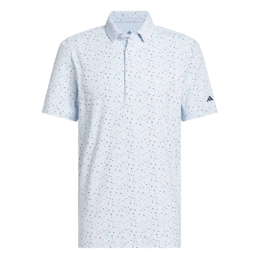 Adidas Adidas Ultimate365 Golf Clothing Men's Crystal Sky Polo Collar Moderate