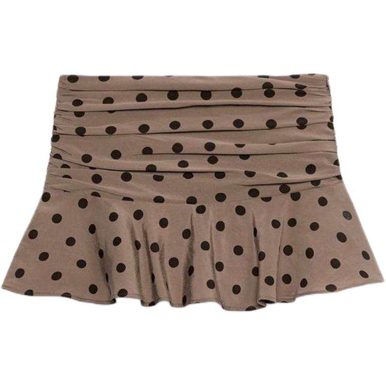 ZARA Casual Short Skirts Women's Black/Brown Moderate