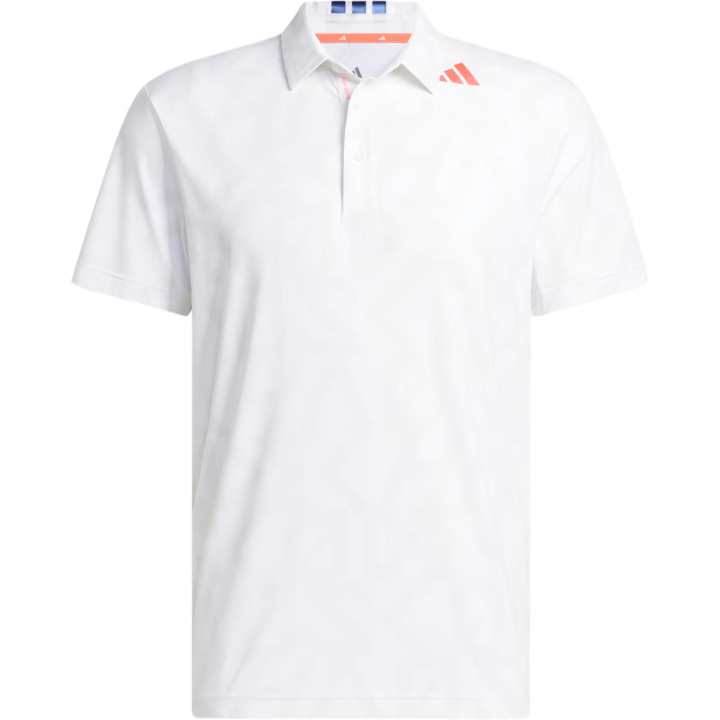 Adidas Adidas Codechaos Golf Clothing Men's White/Crystal White Polo Collar Moderate